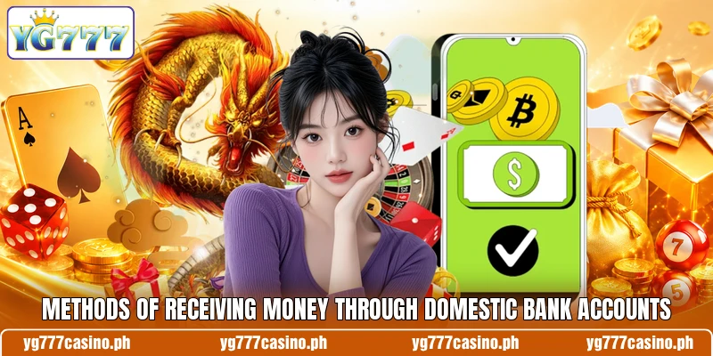 Methods of receiving money through domestic bank accounts Methods of receiving money through domestic bank accounts