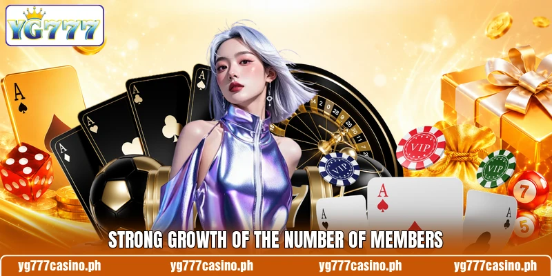 Strong growth of the number of members Strong growth of the number of members